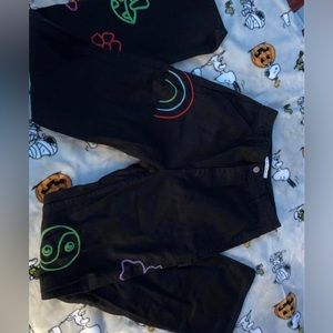 Pacsun Embroidered 90’s carpenter Jeans